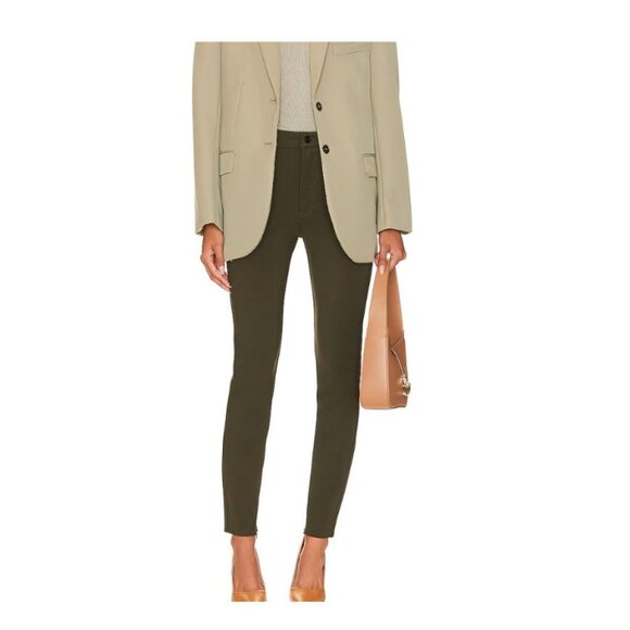 NWT Pistola Kendall High Rise Skinny Scuba W/Ankle Zippers-Forest Green SZ 27 - Picture 1 of 5